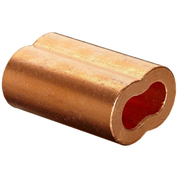2 Piece Loos Cableware SL2-12P Zinc Plated Copper Crimping Sleeve Set for 3/8 Diameter Wire Rope 2 Piece Loos Cableware SL2-12P Zinc Plated Copper Crimping Sleeve Set for 3/8 Diameter Wire Rope